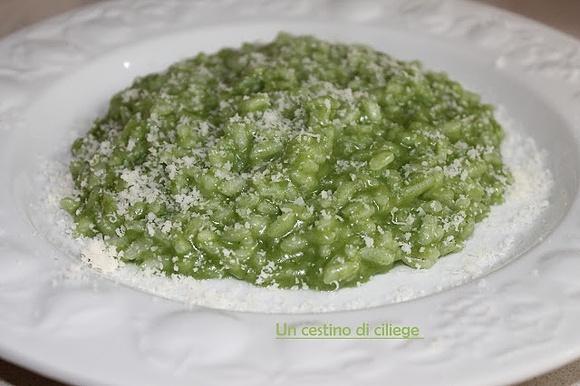 Risotto con spinaci