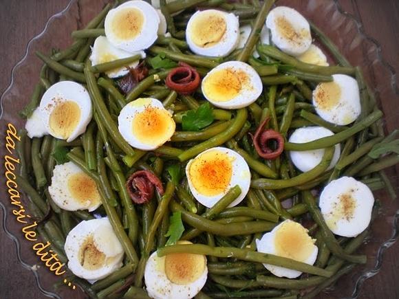 Insalata piccante di fagiolini