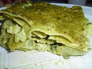 Lasagne vegetariane al pesto