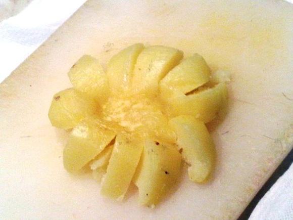 Taglio a tartaruga per patate