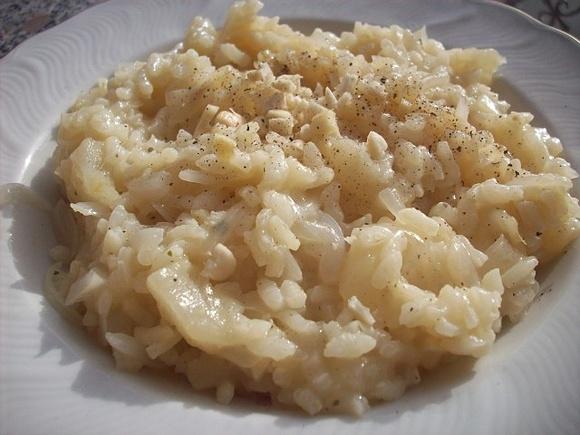 Risotto alle pere e mandorle