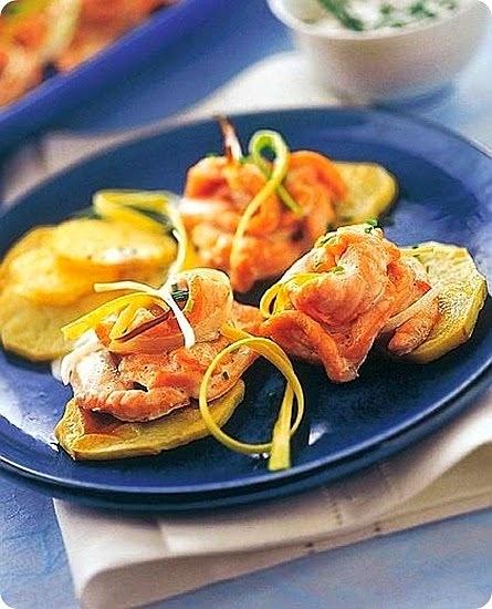 Nidi di salmone profumati all’erba cipollina