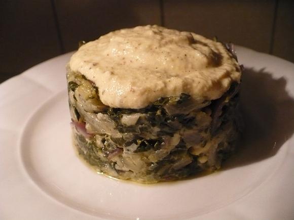Finta tartare con salsa daikon melosa