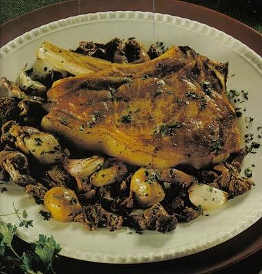 Costata di vitello ai funghi misti