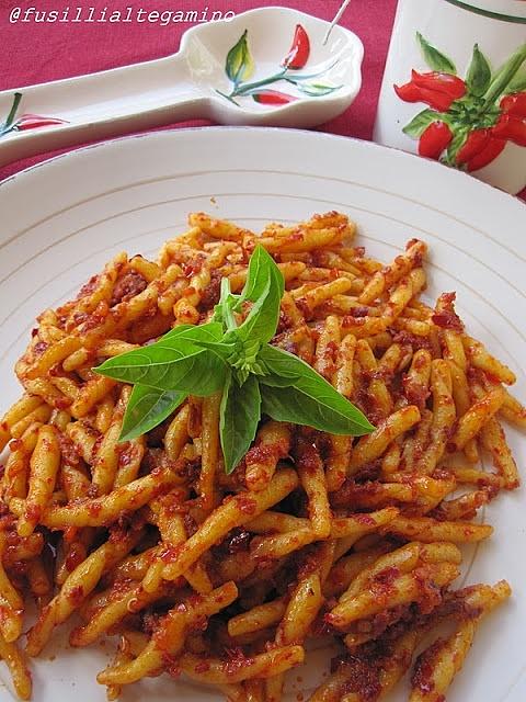 Pasta con nduja calabrese