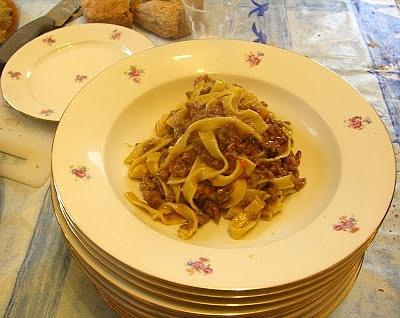 Tagliatelle al ragù di chianina
