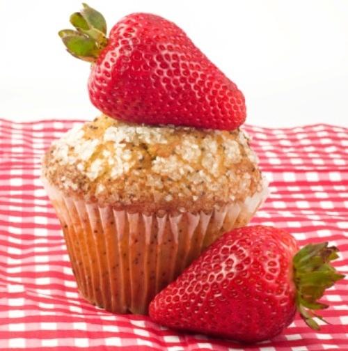 Muffin alle fragole e cannella