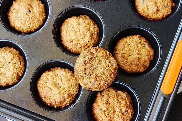 Cookies con gocce di cioccolato e cocco
