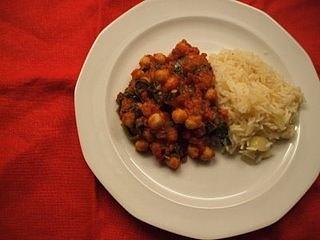 Curry di ceci e spinaci