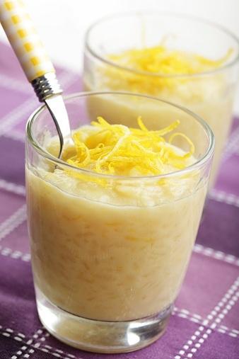 Crema di riso al limone e yogurt senza uova