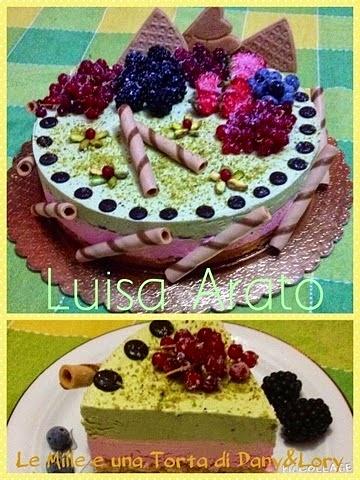 Semifreddo fragola e pistacchio