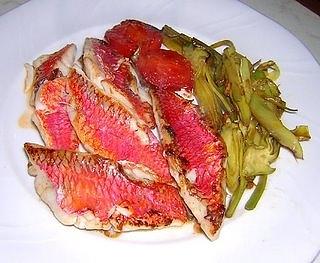 Filetti di triglia con carciofi