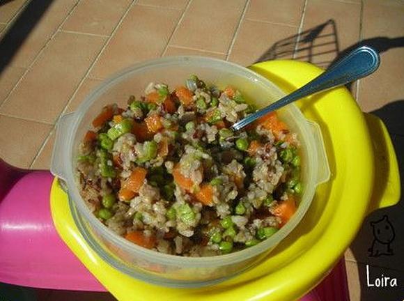 Riso misto con verdure