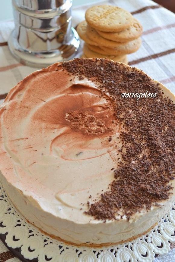 Cheesecake al caffè senza cottura