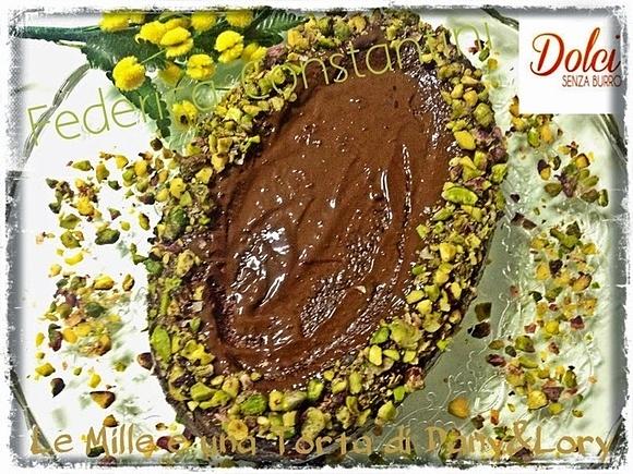 Uovo di Pasqua di torta senza burro