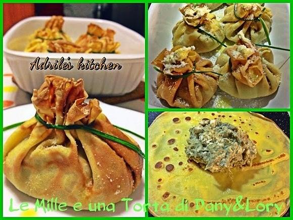 Fagottini di crêpes ai carciofi