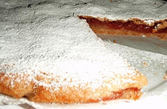 Torta di mele e lamponi