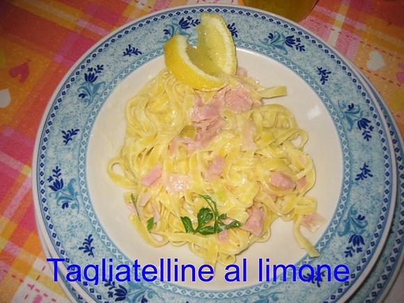 Tagliatelline al limone