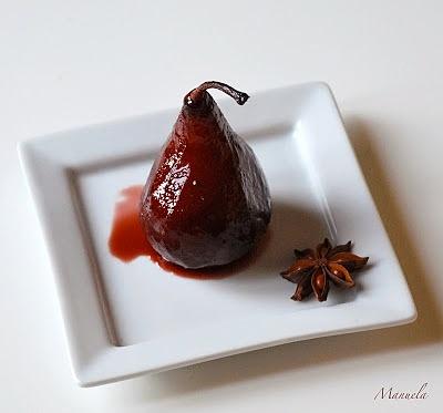 Pere al Negramaro con cannella e anice stellato