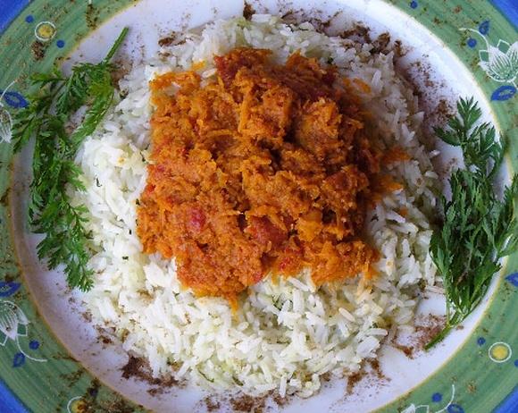 Riso basmati speziato all arancia
