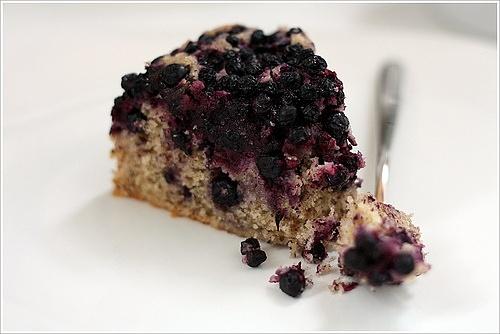 Torta ai mirtilli con farina di grano saraceno