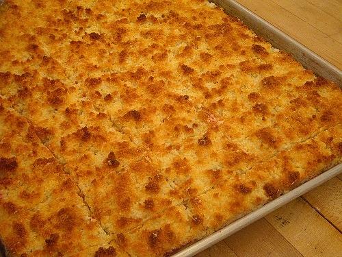 Quadrotti alla banana e cocco