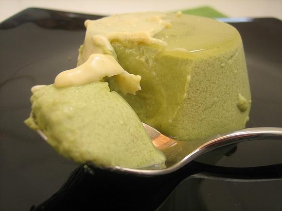 Panna cotta al matcha