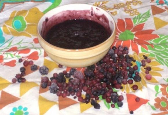 Crema ai frutti di bosco e pera