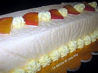 Semifreddo alle pesche nettarine senza gelato