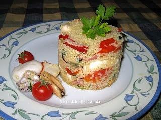 Cous cous con il cuore di brodo e pesce