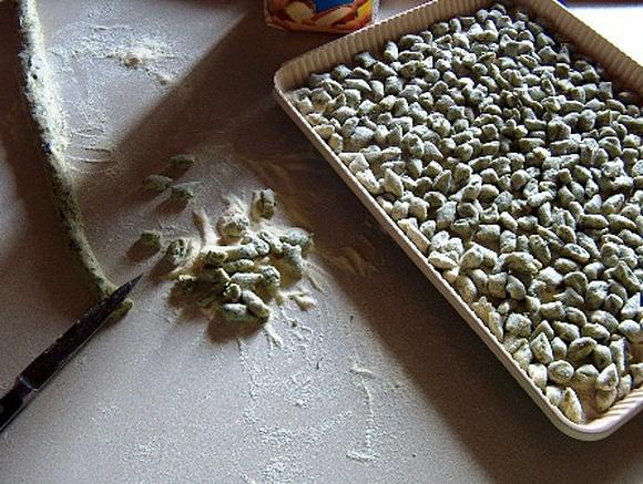 Gnocchettini di semola con erbette