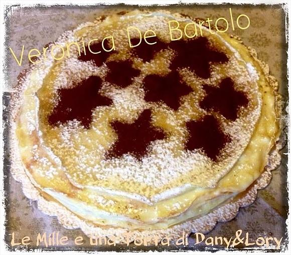 Crepes cake al cioccolato bianco