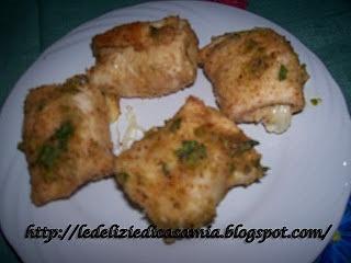 Bocconcini di pollo con ripieno di Philadelphia