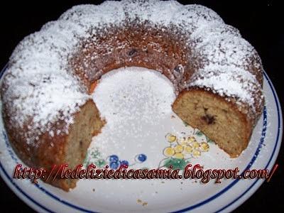 Ciambella al pistacchio caffè e cioccolato