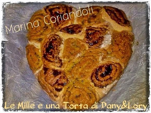 Crostata di rose con due marmellate
