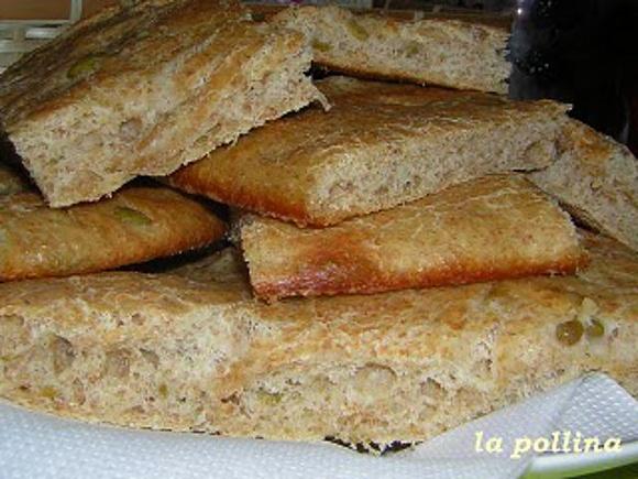 Focaccia integrale fatta in casa