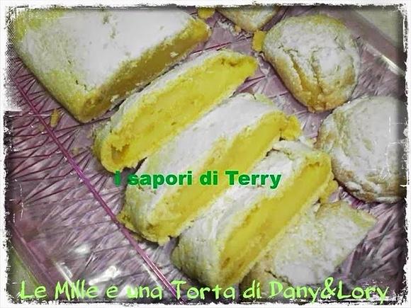 Bauletto ripieno di crema pasticcera