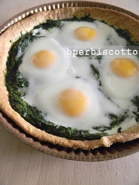 Arte dell'inganno Torta salata di uova alla fiorentina con pasta brisée leggera