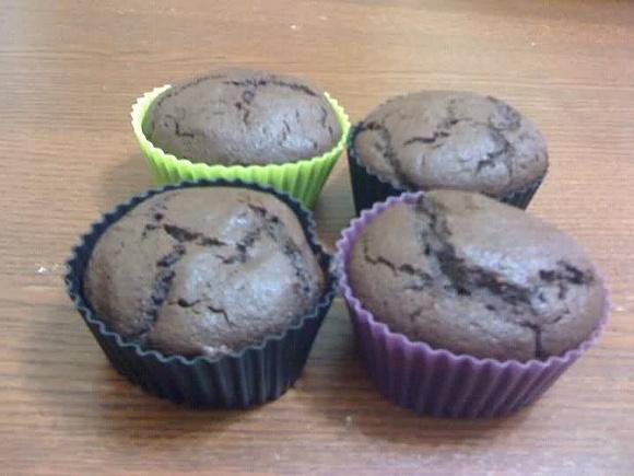 Muffin al cioccolato fondente