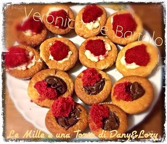 Cardinali ripieni con crema e Nutella