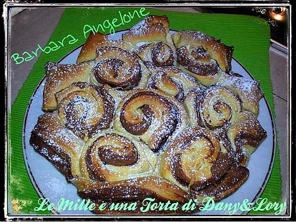 Pan brioche di rose alla Nutella
