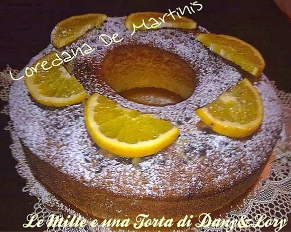 Ciambella all'arancia con gocce di cioccolato