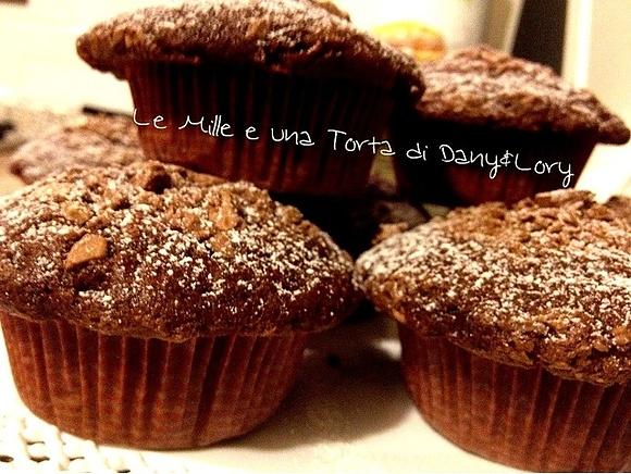 Muffin soffici al cioccolato con e senza Bimby