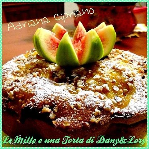 Torta soffice con fichi freschi