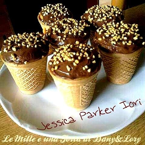 Muffin gelato con Nutella e nocciola