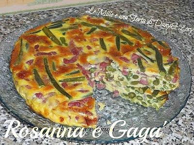 Tortino di fagiolini e pancetta
