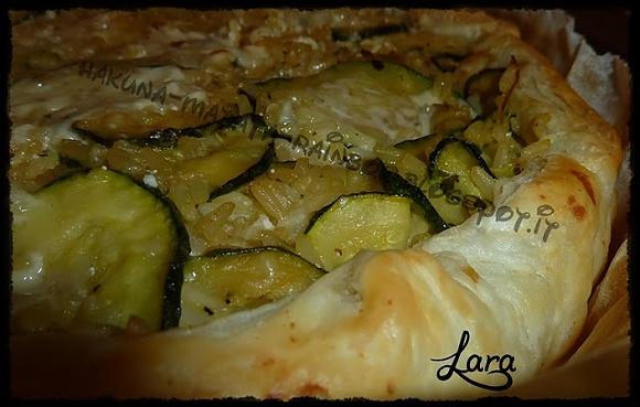 Torta salata di riso e zucchine