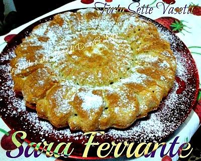 Torta sette vasetti mandorlata al caffè
