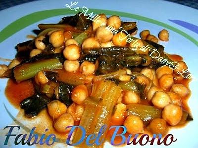 Cicoria con ceci ricetta di Fabio