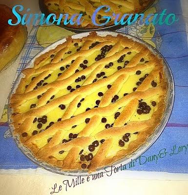 Crostata alla crema e marmellata di amarene